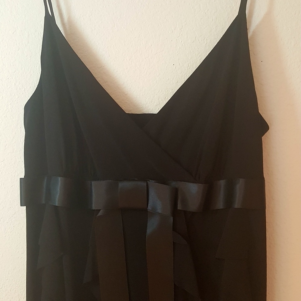 Black cocktail dress, size 14, A22